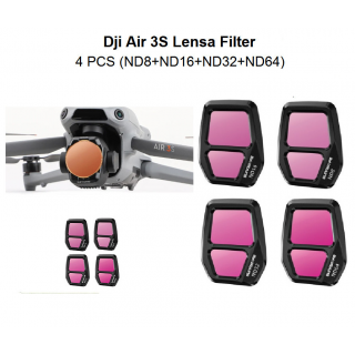 Dji Air 3S Filter Lens 4 Pcs (ND8+ND16+ND32+ND64) Set - Dji Air 3 Filter Lensa 4Pcs Sunnylife